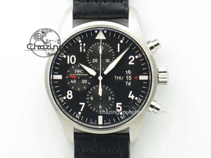 MIROTIME 1224 Aquatimer Chrono IW376803 V6F 1:1 Best Edition Blue Dial on Ruber Strap A Neat 7083